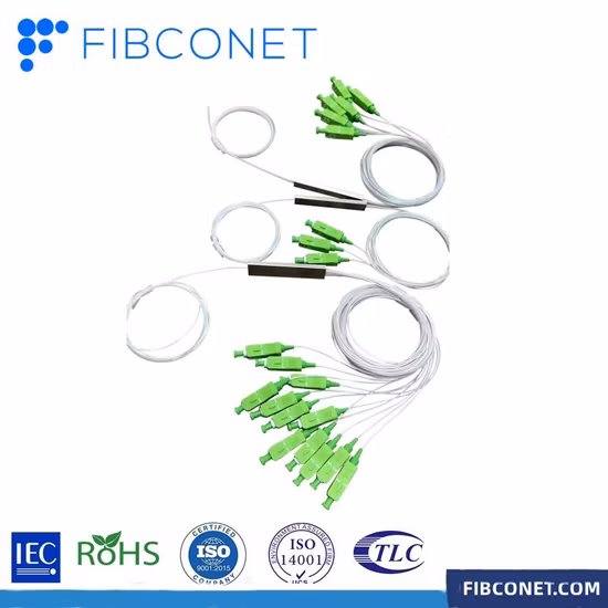 FTTH 미니 스틸 튜브/플러그인/모듈/Lgx/ABS 카세트 유형 광섬유 커플러 Fbt PLC 분배기